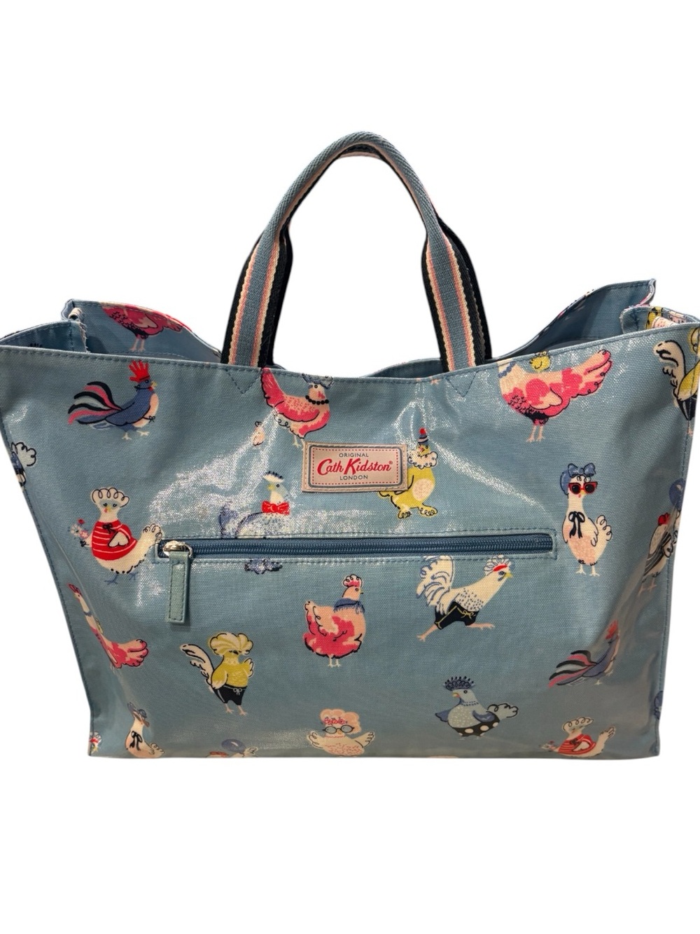 Rare Vtg~ Hen Party by Cath Kidston London Tote with Adjustable Cross-Body Strap - Picture 4 of 15